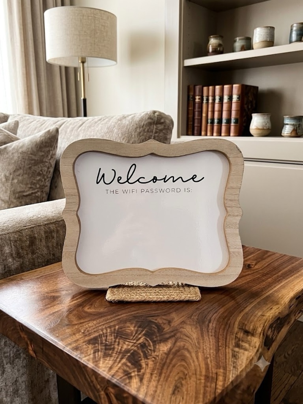 New Sheffield Home WiFi/Internet Welcome Dry-Erase Easel Sign, 8”h x 10”w